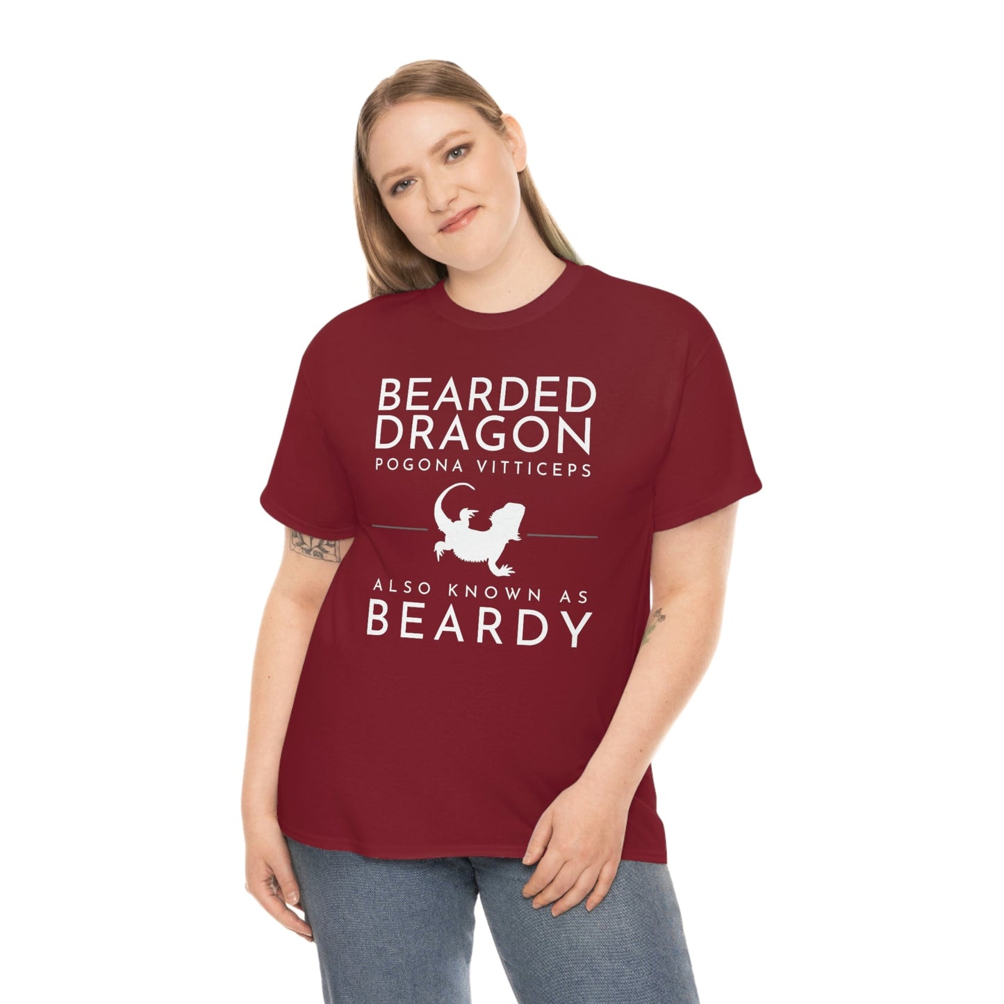 Bearded Dragon AKA Beardy Heavy Cotton T-Shirt