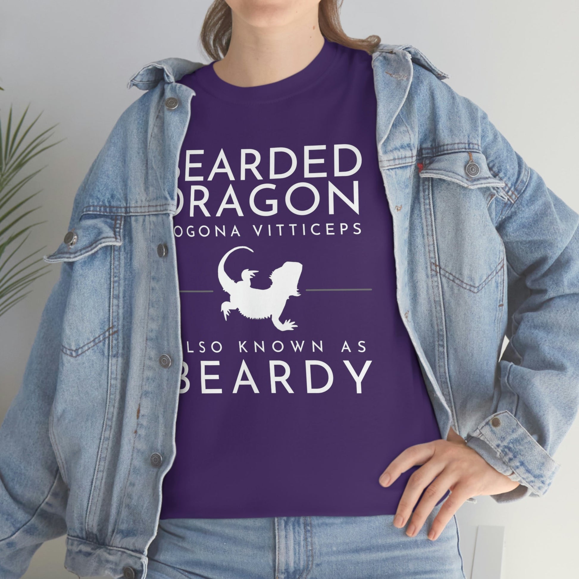 Bearded Dragon AKA Beardy Heavy Cotton T-Shirt