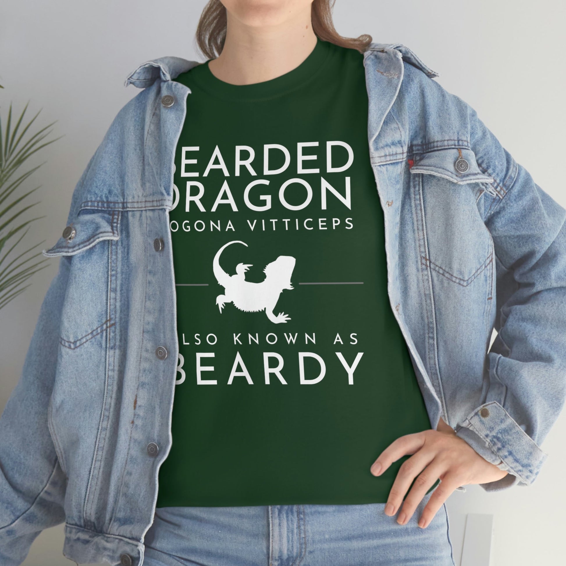 Bearded Dragon AKA Beardy Heavy Cotton T-Shirt