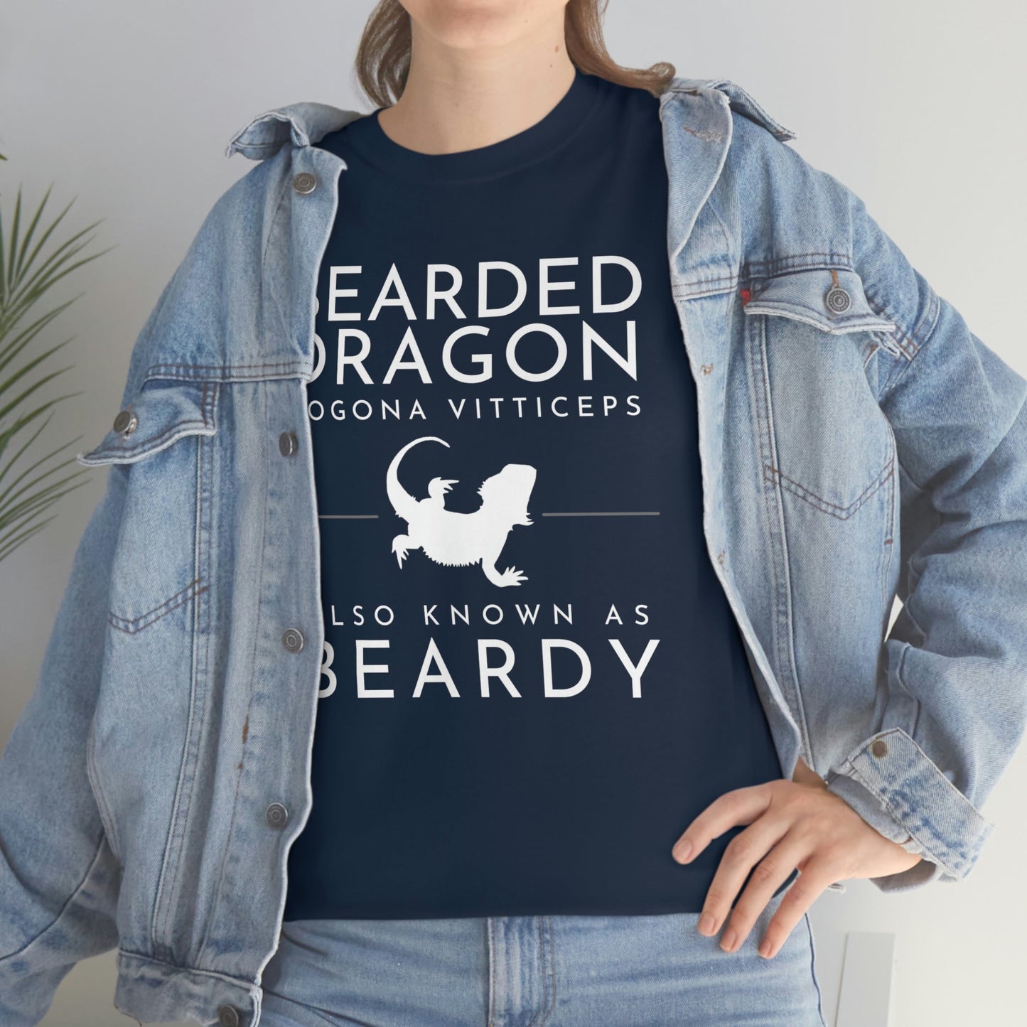 Bearded Dragon AKA Beardy Heavy Cotton T-Shirt