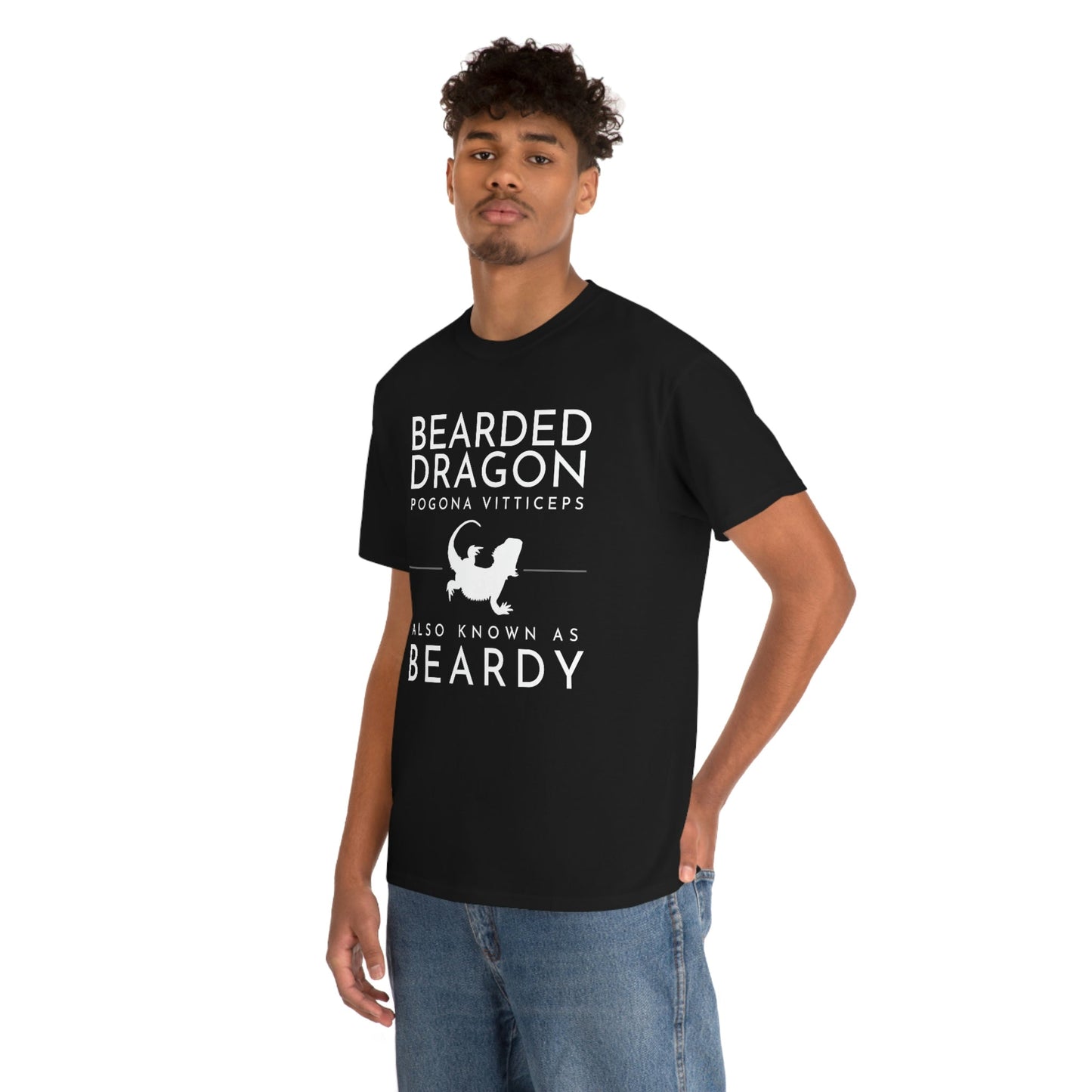 Bearded Dragon AKA Beardy Heavy Cotton T-Shirt