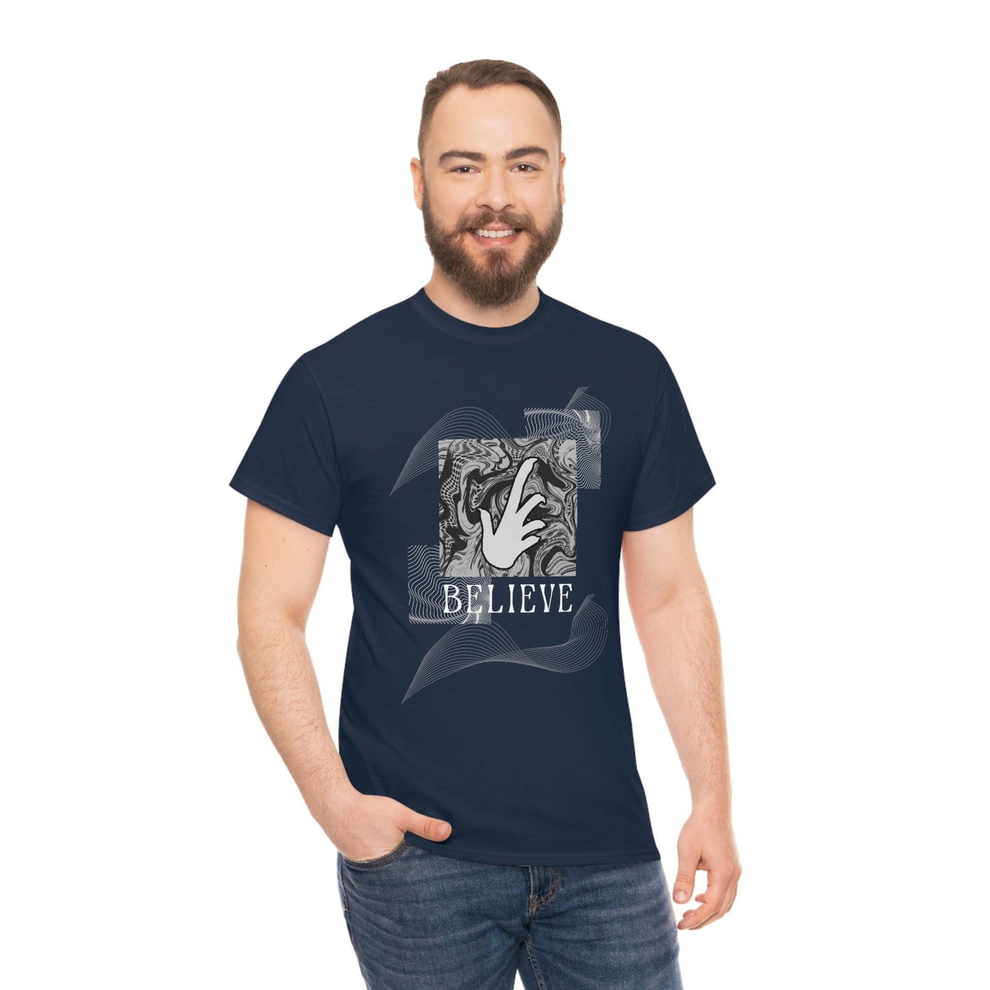 Bearded Dragon "Believe" Heavy Cotton T-Shirt