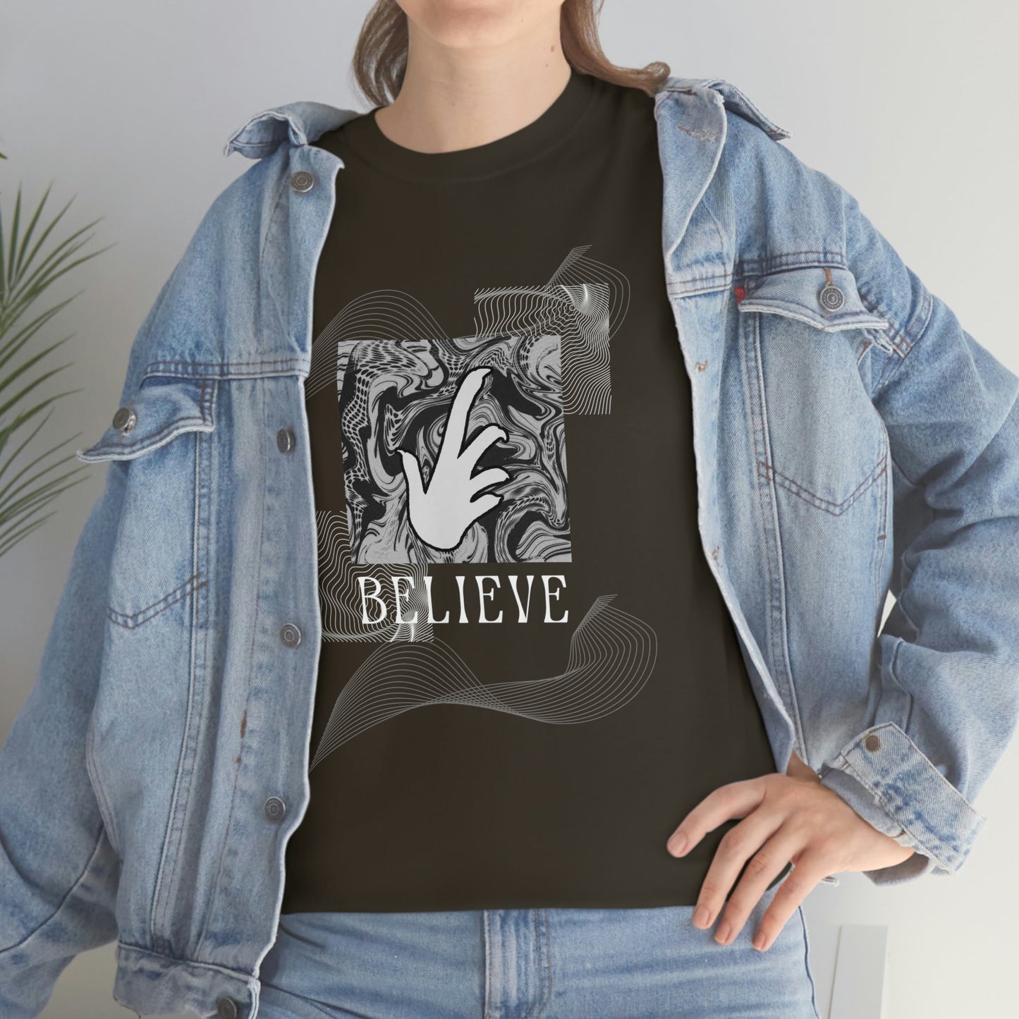 Bearded Dragon "Believe" Heavy Cotton T-Shirt