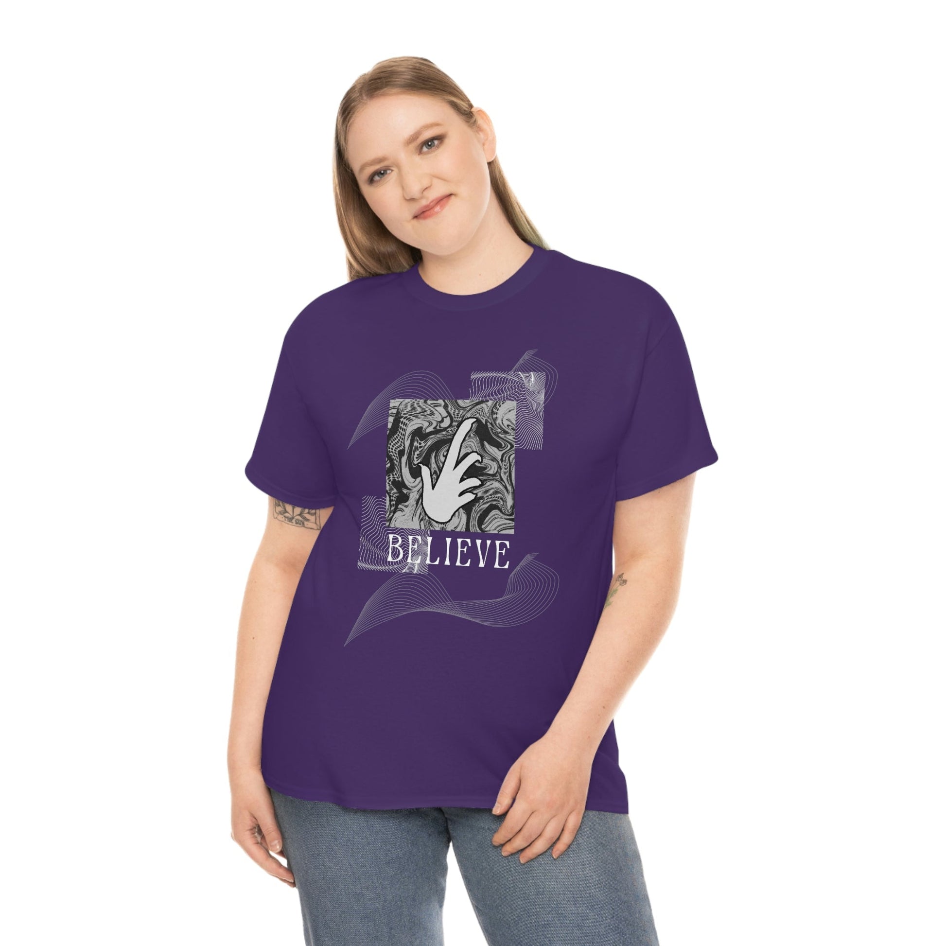 Bearded Dragon "Believe" Heavy Cotton T-Shirt