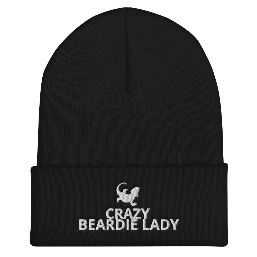Bearded Dragon Cuffed Beanie | Crazy Beardie Lady | Perfect gift for the Beardie lover!