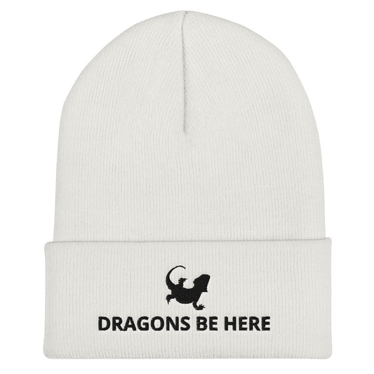 Bearded Dragon Cuffed Beanie | Dragons Be Here | Perfect gift for the Beardie lover!