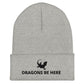 Bearded Dragon Cuffed Beanie | Dragons Be Here | Perfect gift for the Beardie lover!