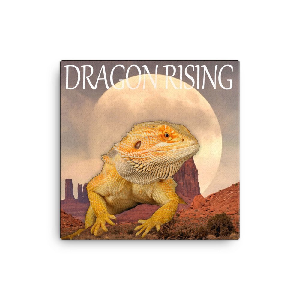Bearded Dragon "Dragon Rising" Canvas Print