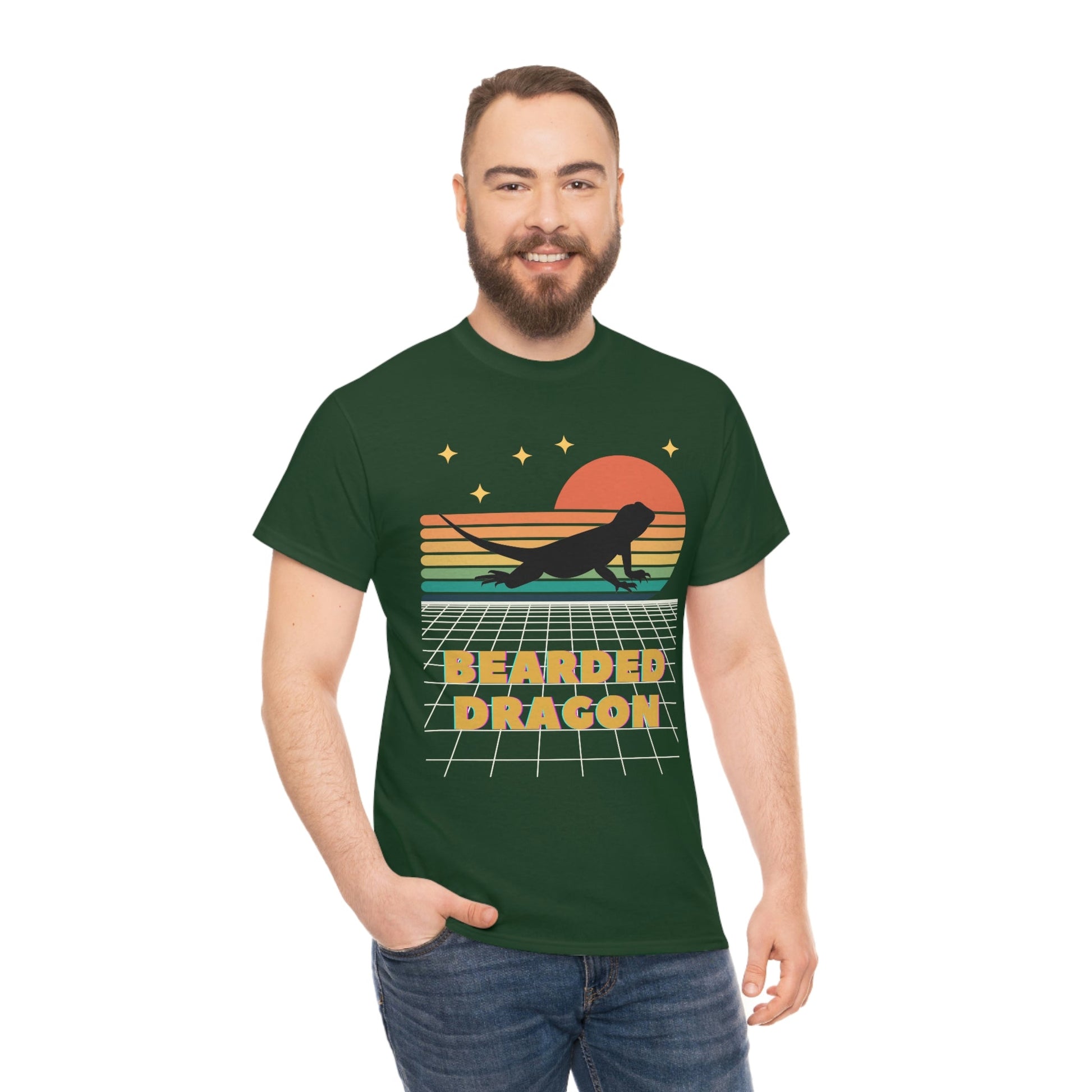 Bearded Dragon Heavy Cotton T-Shirt