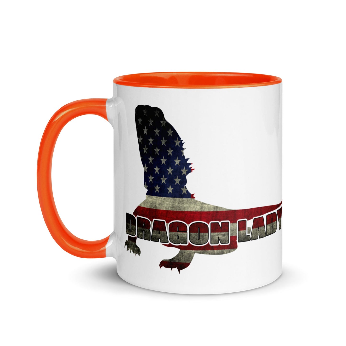 Bearded "Dragon Lady" Mug with Color Inside