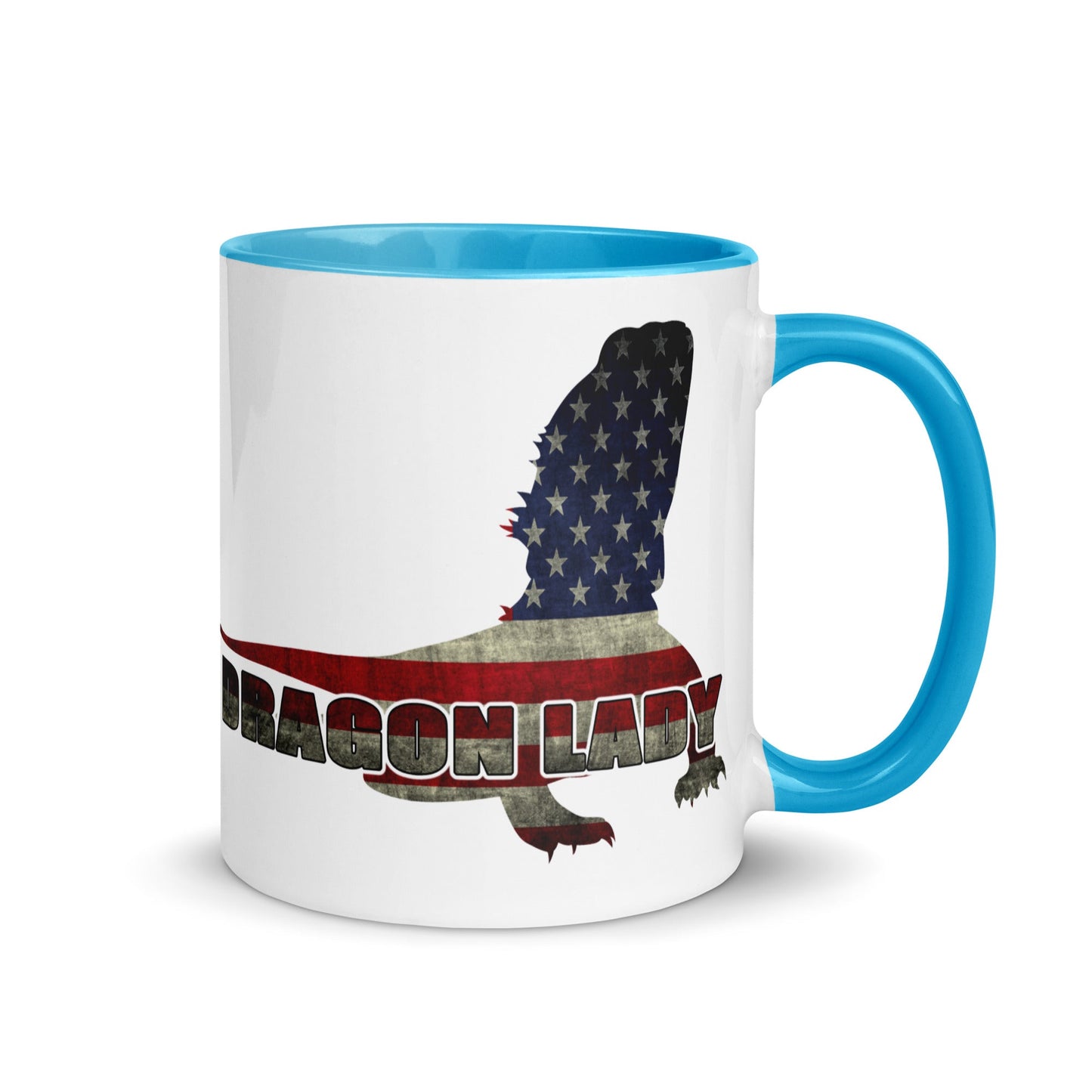 Bearded "Dragon Lady" Mug with Color Inside