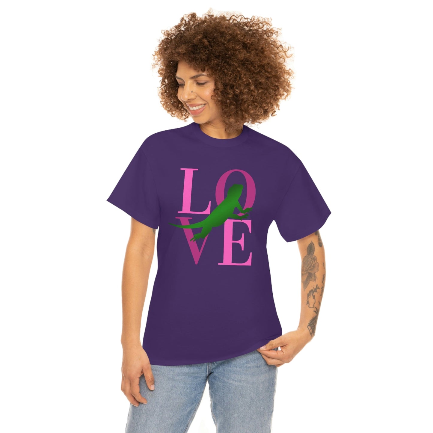 Bearded Dragon Love Heavy Cotton T-Shirt