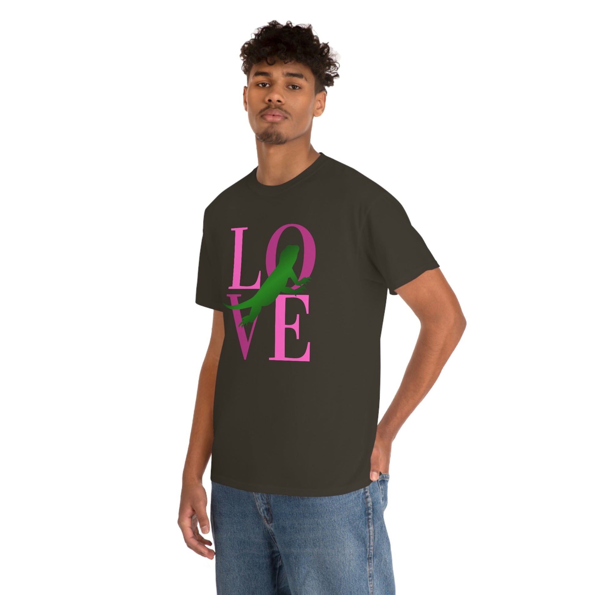 Bearded Dragon Love Heavy Cotton T-Shirt