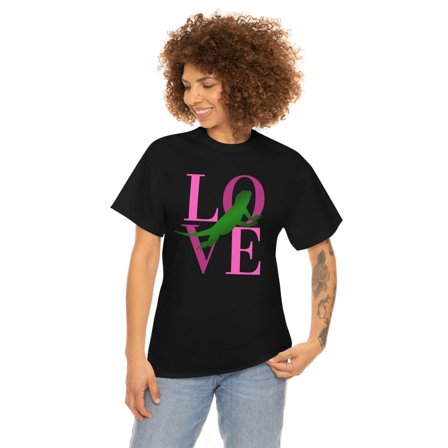 Bearded Dragon Love Heavy Cotton T-Shirt