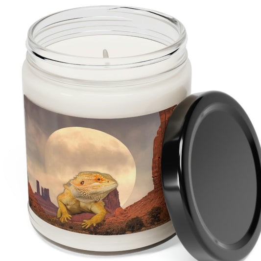 Bearded Dragon Moon Scented Soy Candle - 9oz