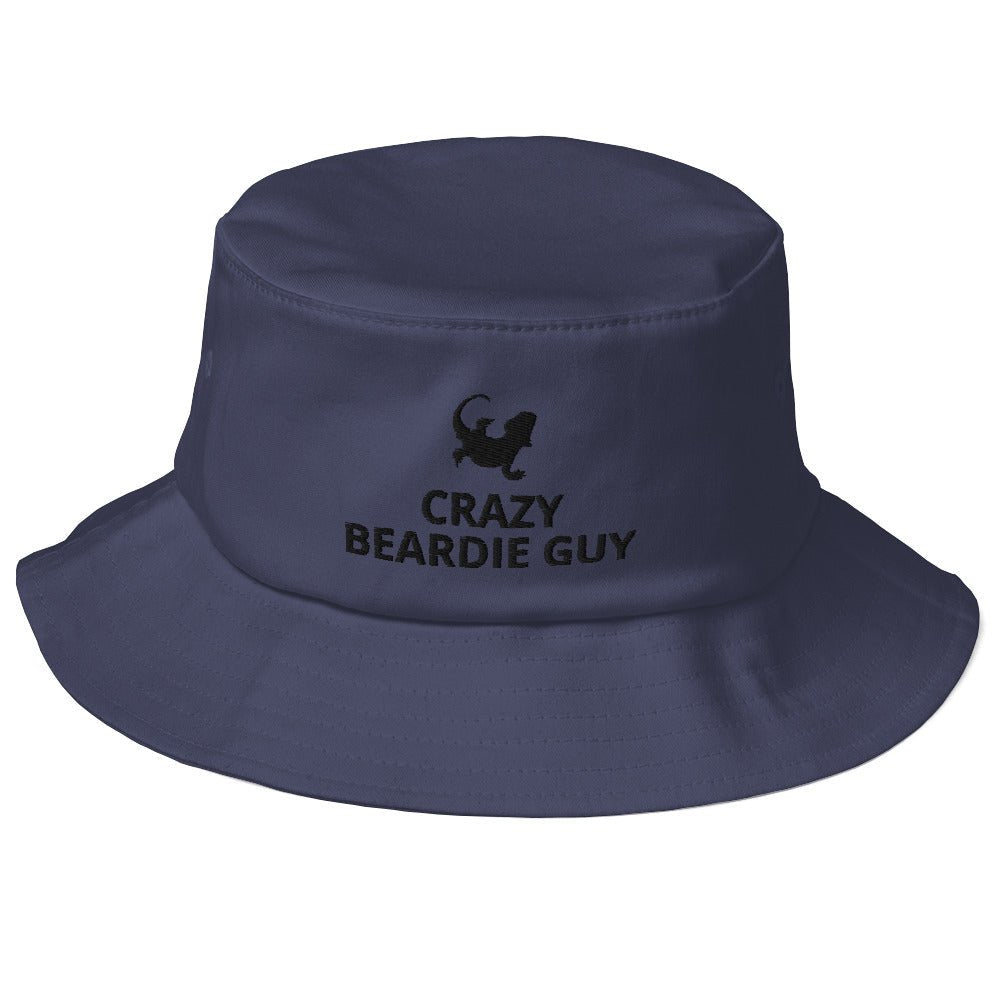 Bearded Dragon Old School Bucket Hat | Crazy Beardie Guy | Perfect gift for the Beardie lover!