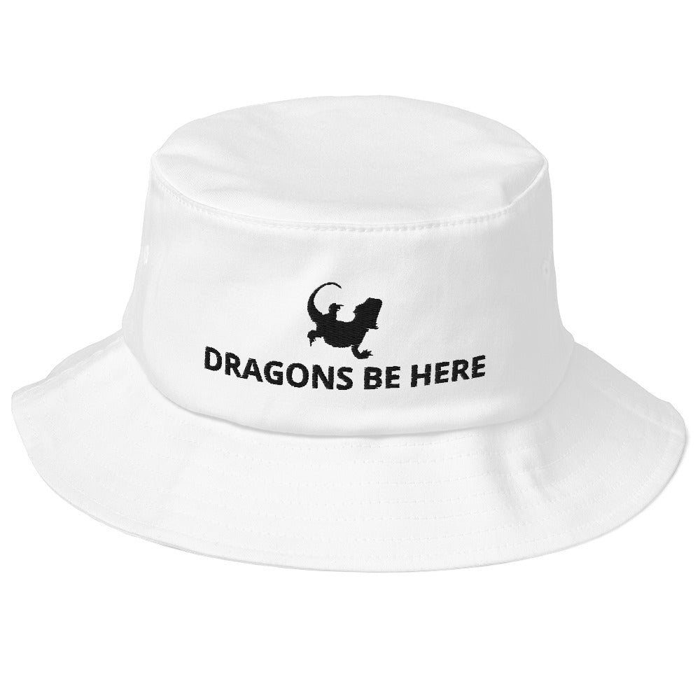 Bearded Dragon Old School Bucket Hat | Dragons Be Here | Perfect gift for the Beardie lover!