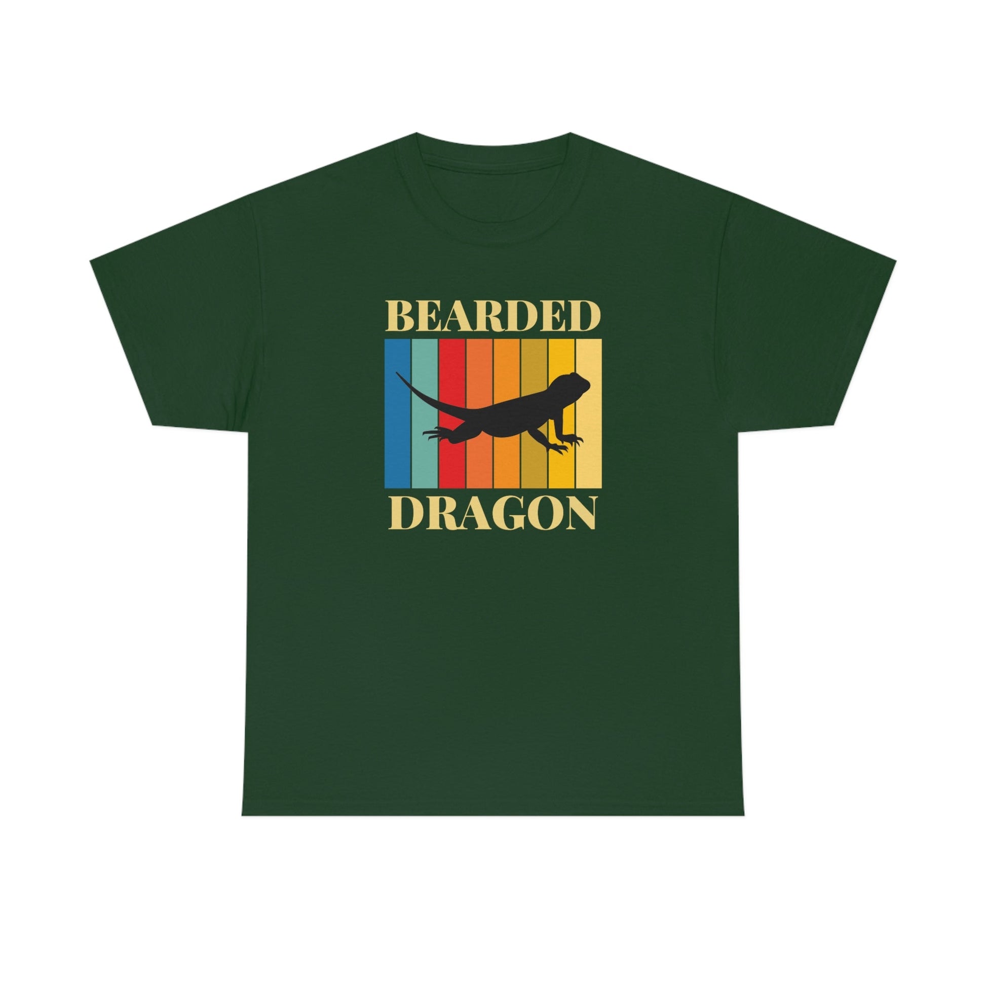 Bearded Dragon Retro Heavy Cotton T-Shirt
