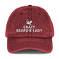 Bearded Dragon Vintage Cotton Twill Cap | Crazy Beardie Lady | Perfect gift for the Beardie lover!