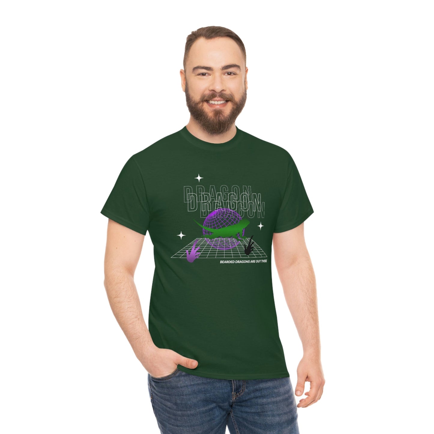 Bearded Dragons Are Out There Heavy Cotton T-Shirt