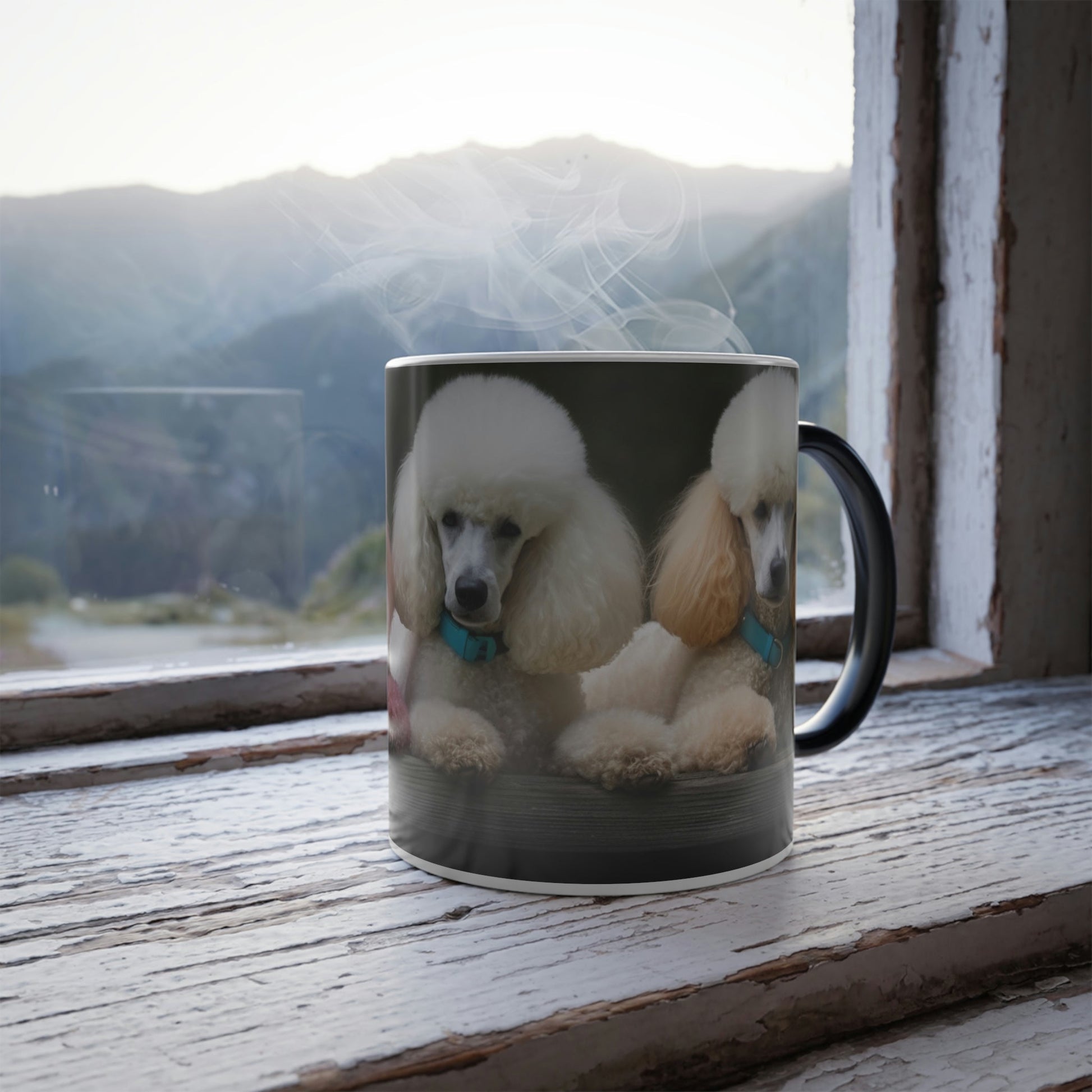 Beautiful Poodles - Magic Mug - Perfect Gift for the Mom, Mama, Sister, Grandma or as a House Warming Present