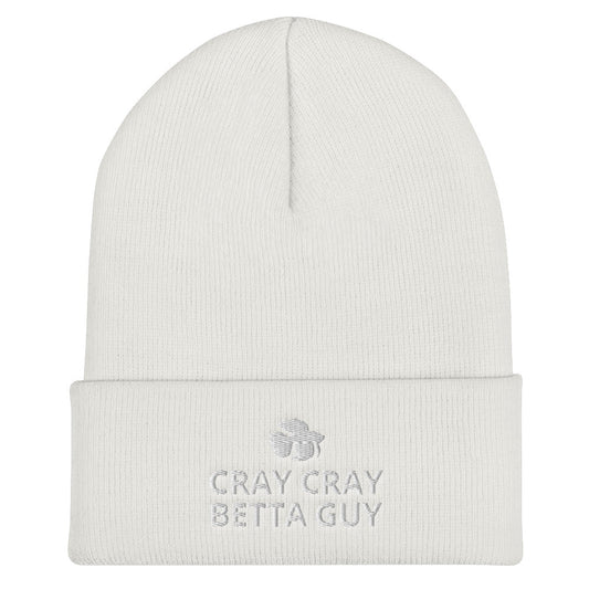 Betta Cuffed Beanie | Cray Cray Betta Guy | Perfect gift for the Betta Fish lover! | Multiple Hat Colors Available
