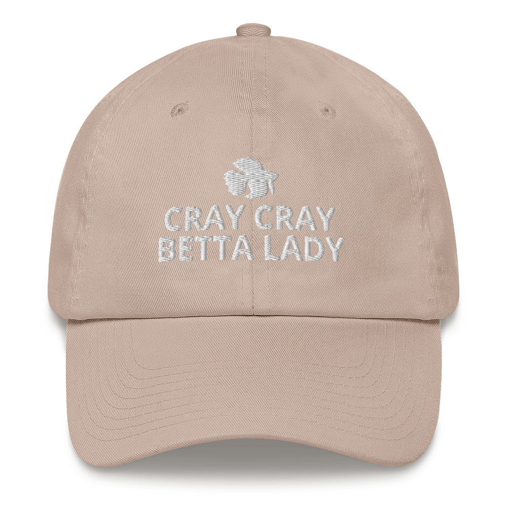 Betta Hat | Cray Cray Betta Lady | Perfect gift for the Betta Fish lover! | Multiple Hat Colors Available