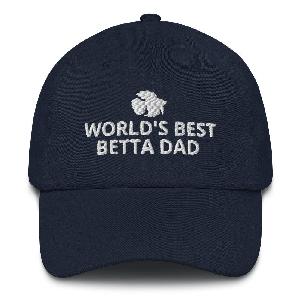 Betta Hat | World's Best Betta Dad | Perfect gift for the Betta Fish lover! | Multiple Hat Colors Available