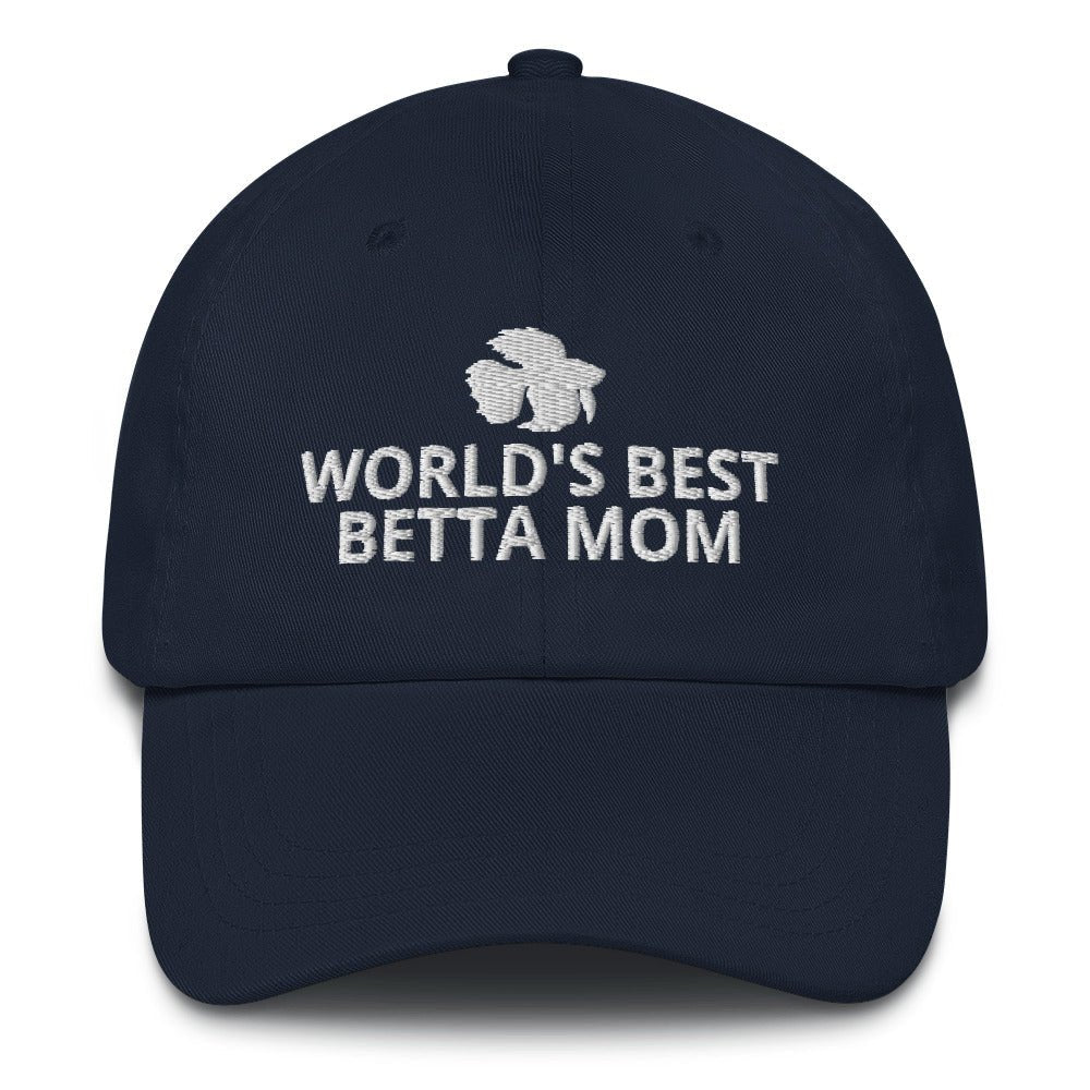 Betta Hat | World's Best Betta Mom | Perfect gift for the Betta Fish lover! | Multiple Hat Colors Available