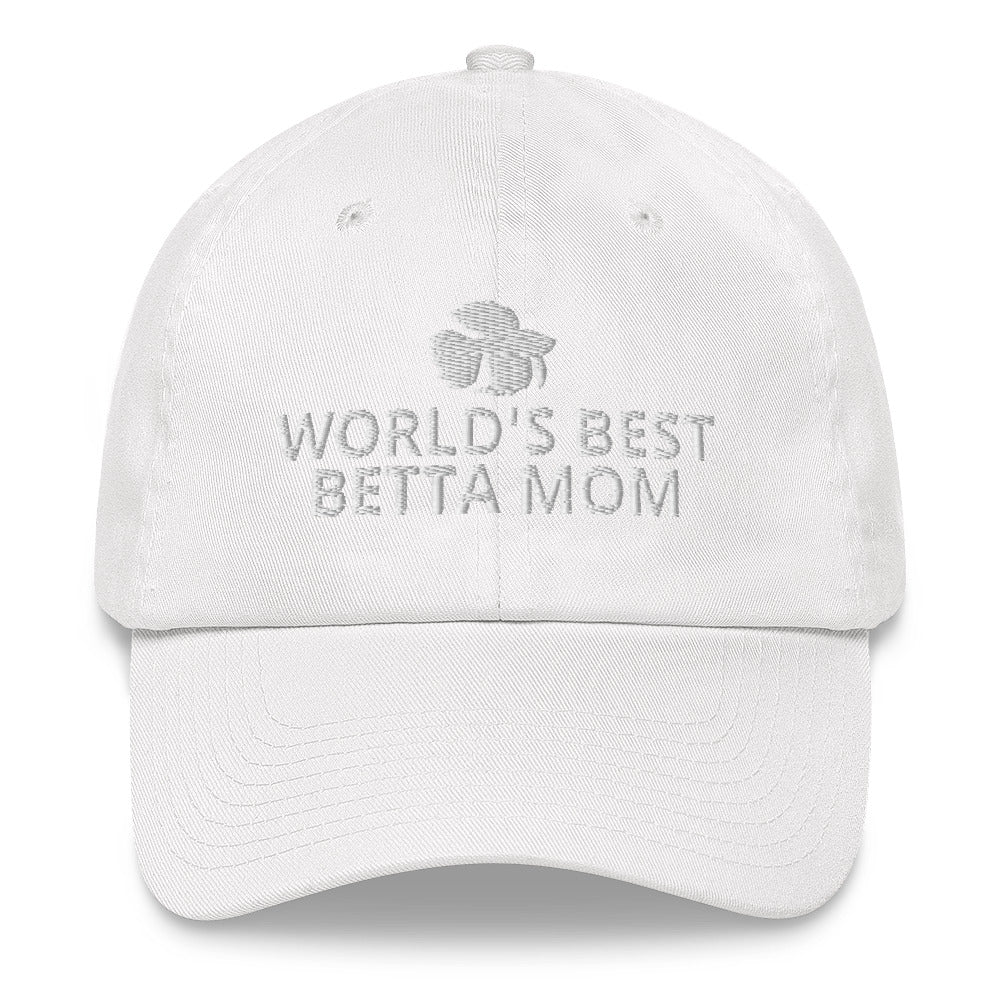 Betta Hat | World's Best Betta Mom | Perfect gift for the Betta Fish lover! | Multiple Hat Colors Available