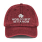 Betta Vintage Cotton Twill Cap | World's Best Betta Mom | Perfect gift for the Betta Fish lover! | Multiple Hat Colors Available