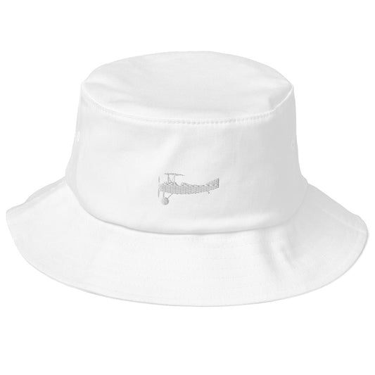 Bi-Plane Old School Bucket Hat | Perfect Gift for the Aviator / Pilot