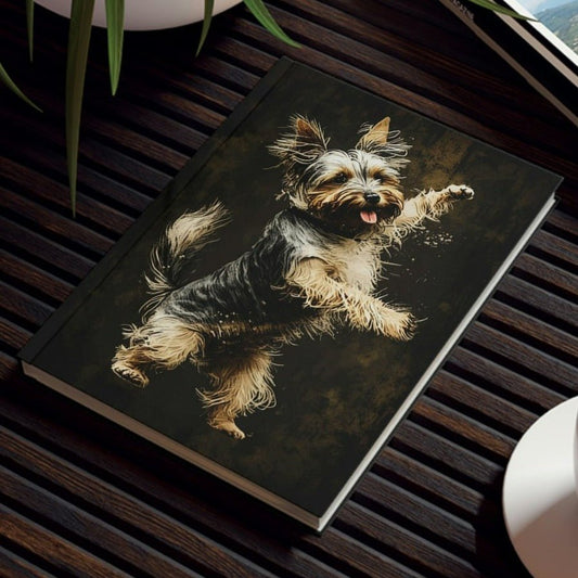 Biewer Terrier Notebook - Dancing Dog - Biewer Terrier Inspirations - Hard Backed Journal