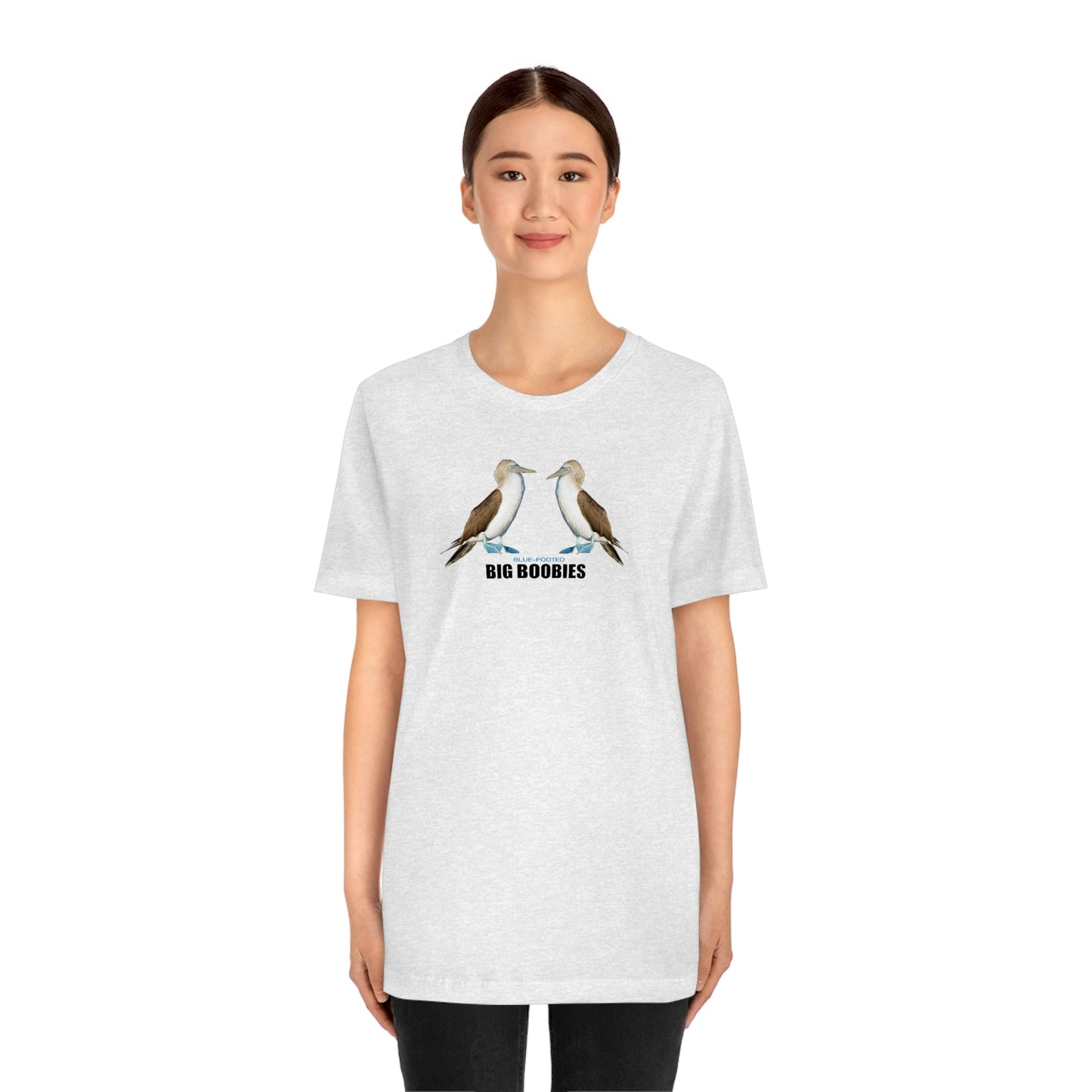 Big Blue-Footed Boobies Jersey Short Sleeve Tee