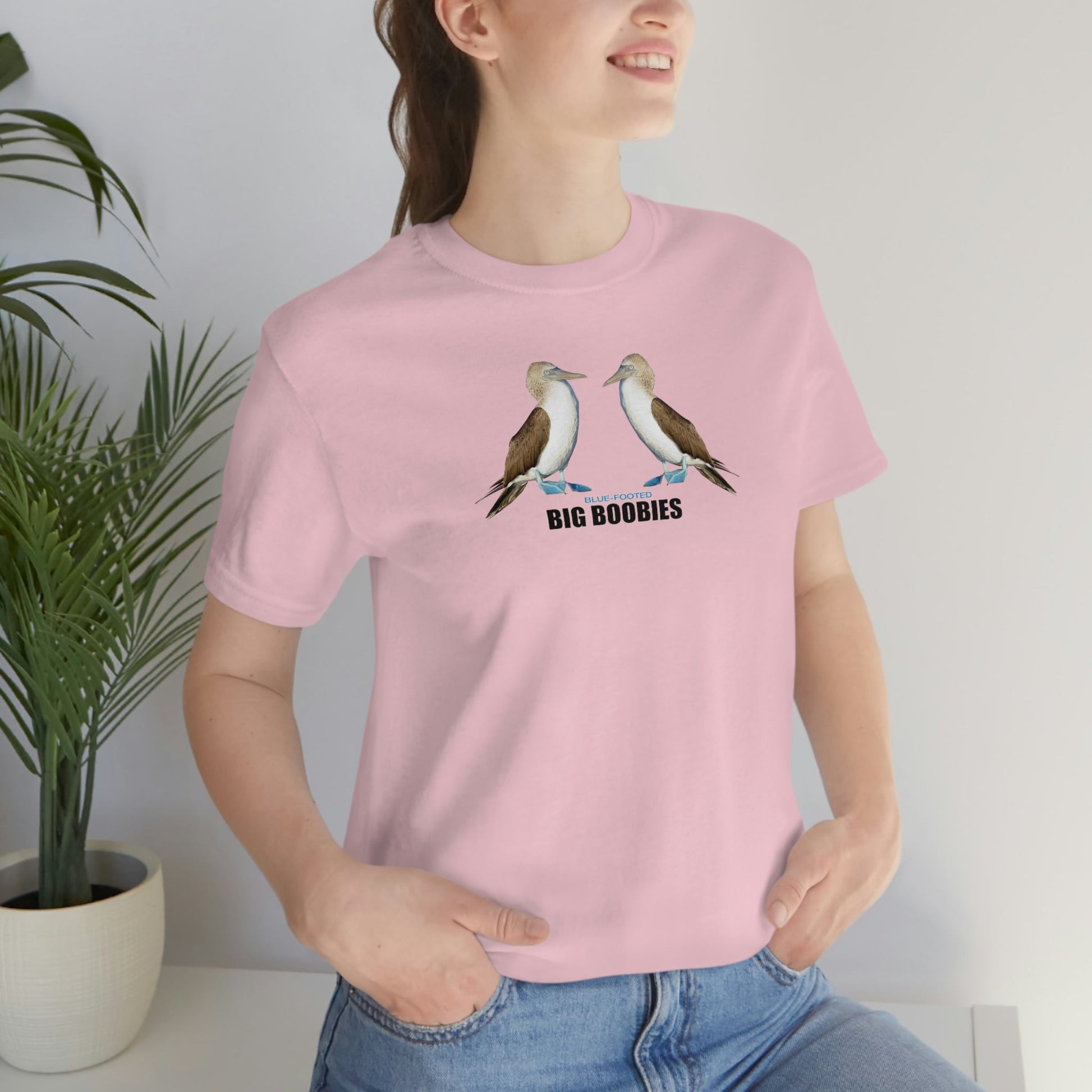 Big Blue-Footed Boobies Jersey Short Sleeve Tee