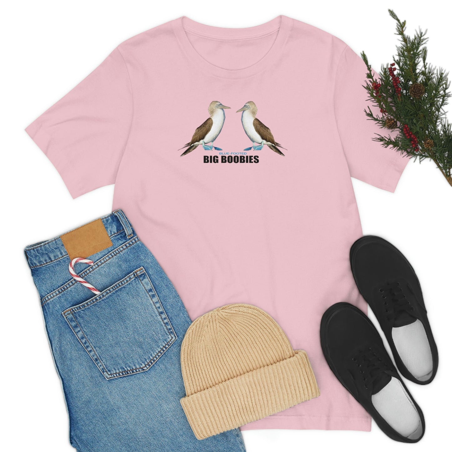 Big Blue-Footed Boobies Jersey Short Sleeve Tee