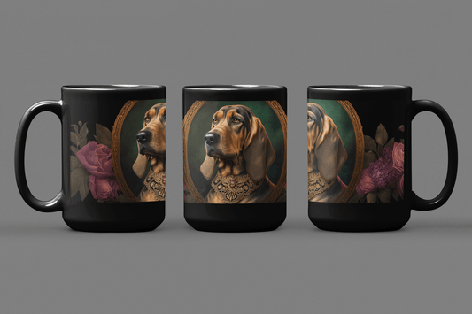 Bloodhound Dog - 15 oz Coffee Mug