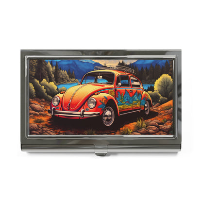 BOHO 60's 70's Psychedelic Hippy - VW Bug - Volkswagen Beetle - Business Card Holder