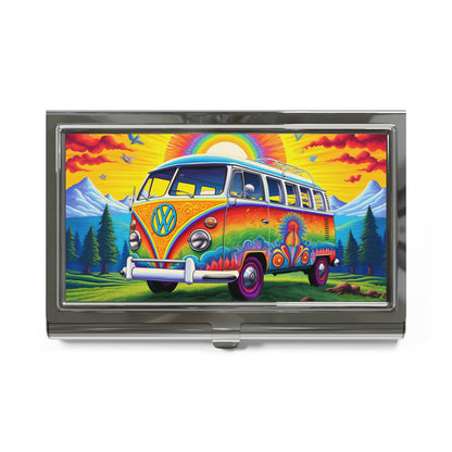 BOHO 60's 70's Psychedelic Hippy VW van - Volkswagen Van - Business Card Holder