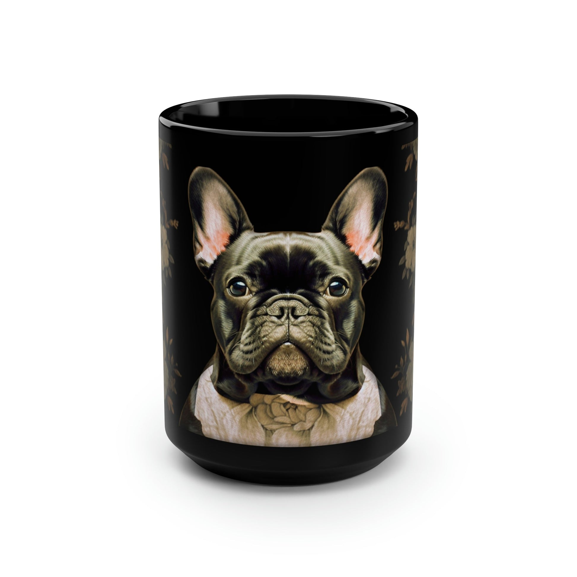 Boho French Bulldog Portrait | 15 oz Coffee Mug | Perfect Gift for the Frenchie Lover