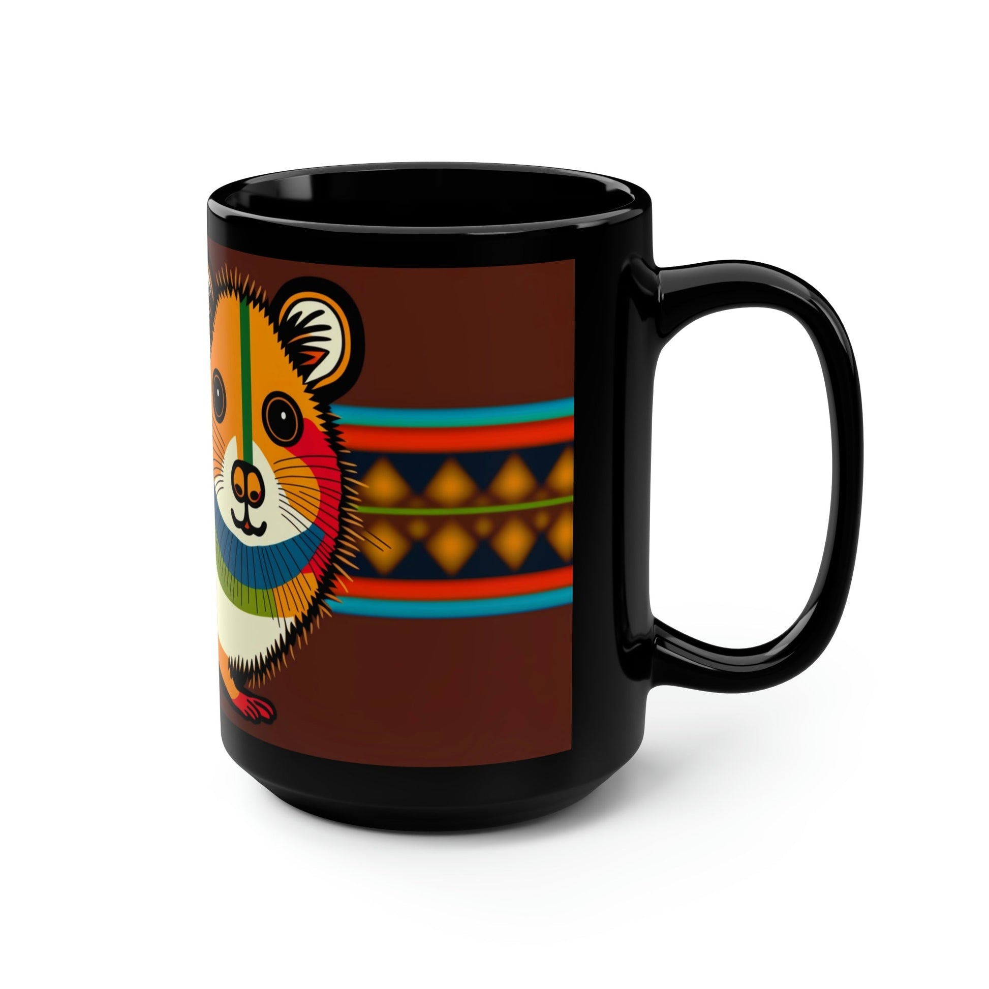 Boho Hamster 15 oz Coffee Mug Gift for the Bohemian Hamster Owner