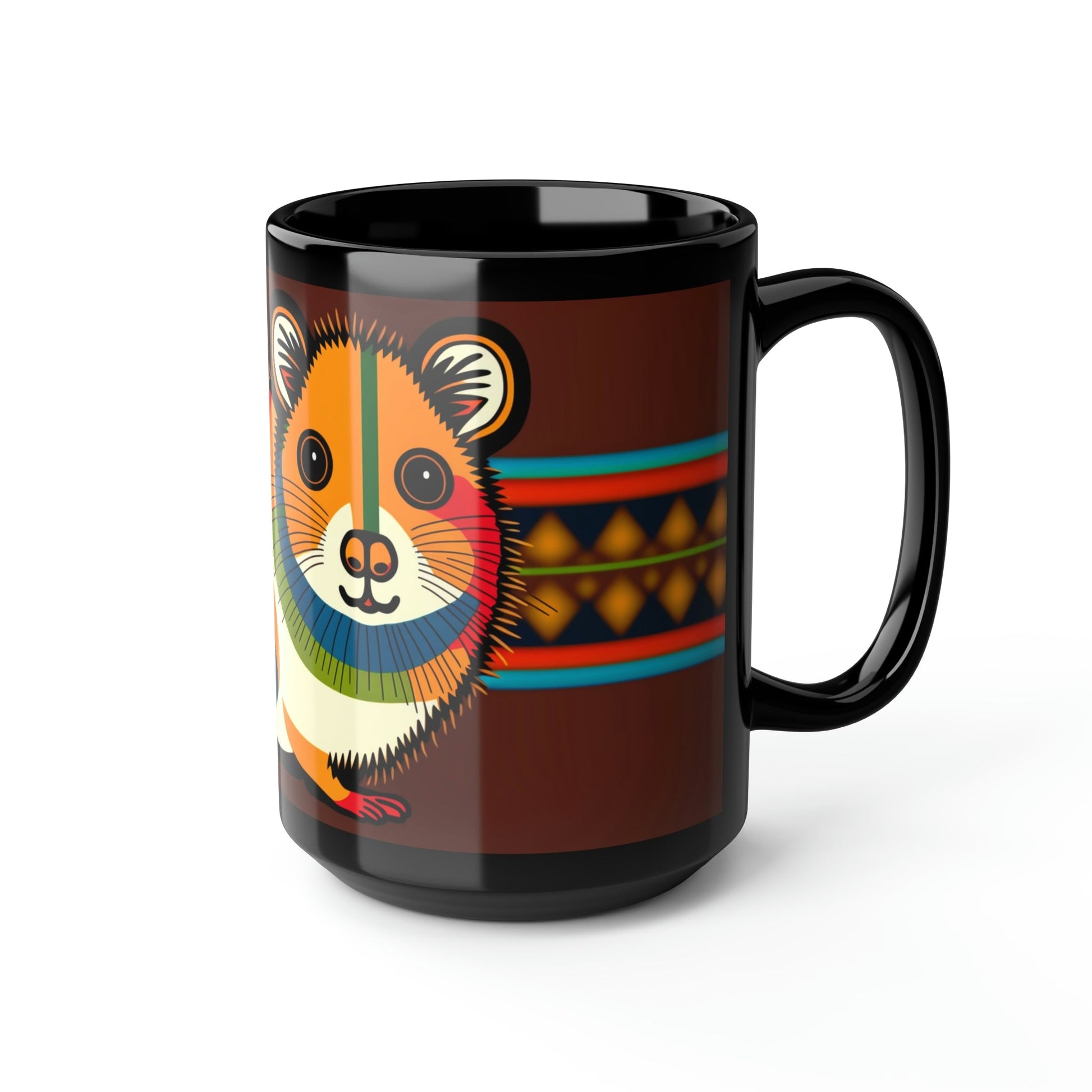 Boho Hamster 15 oz Coffee Mug Gift for the Bohemian Hamster Owner