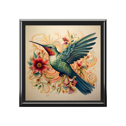 BOHO Hummingbird Artwork Gift and Jewelry Box