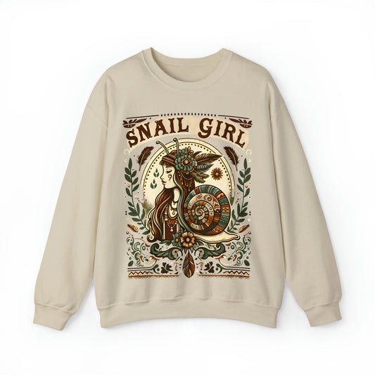 BOHO Snail Girl Sweatshirt