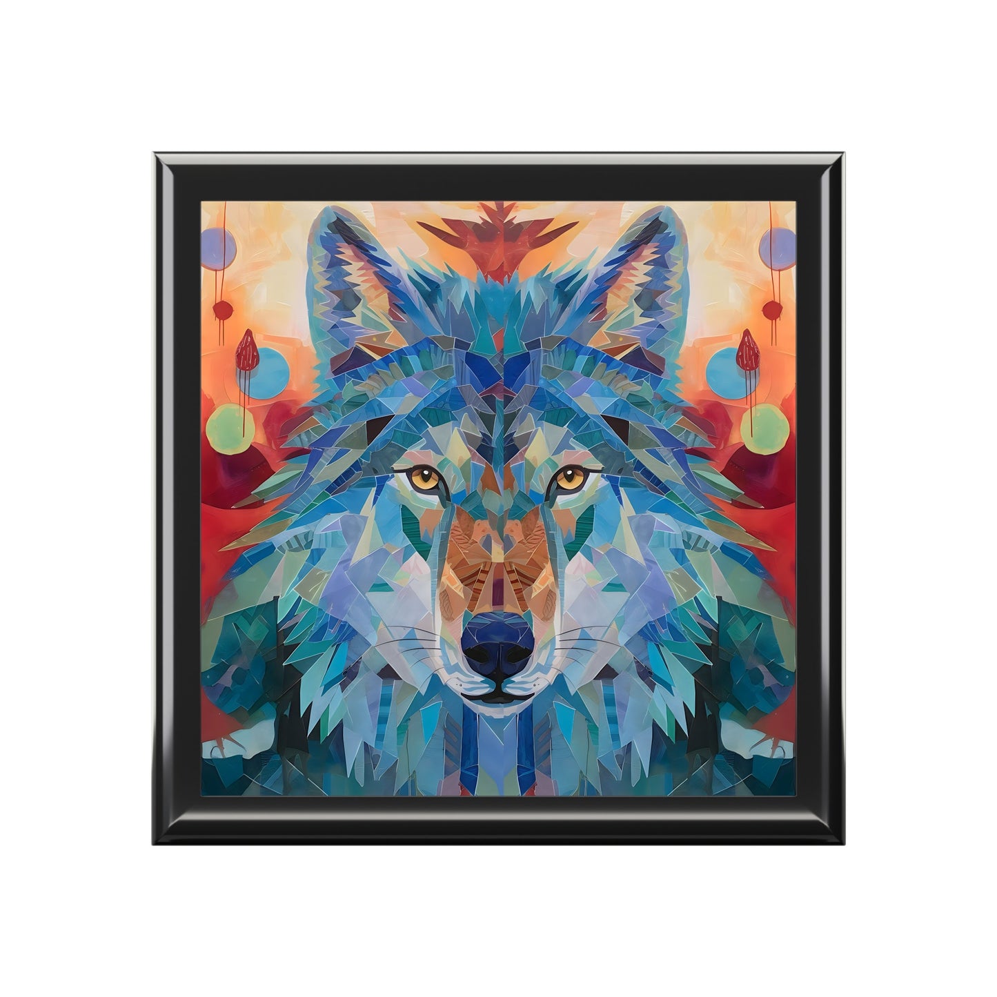 BOHO Wolf Jewelry Keepsake Box