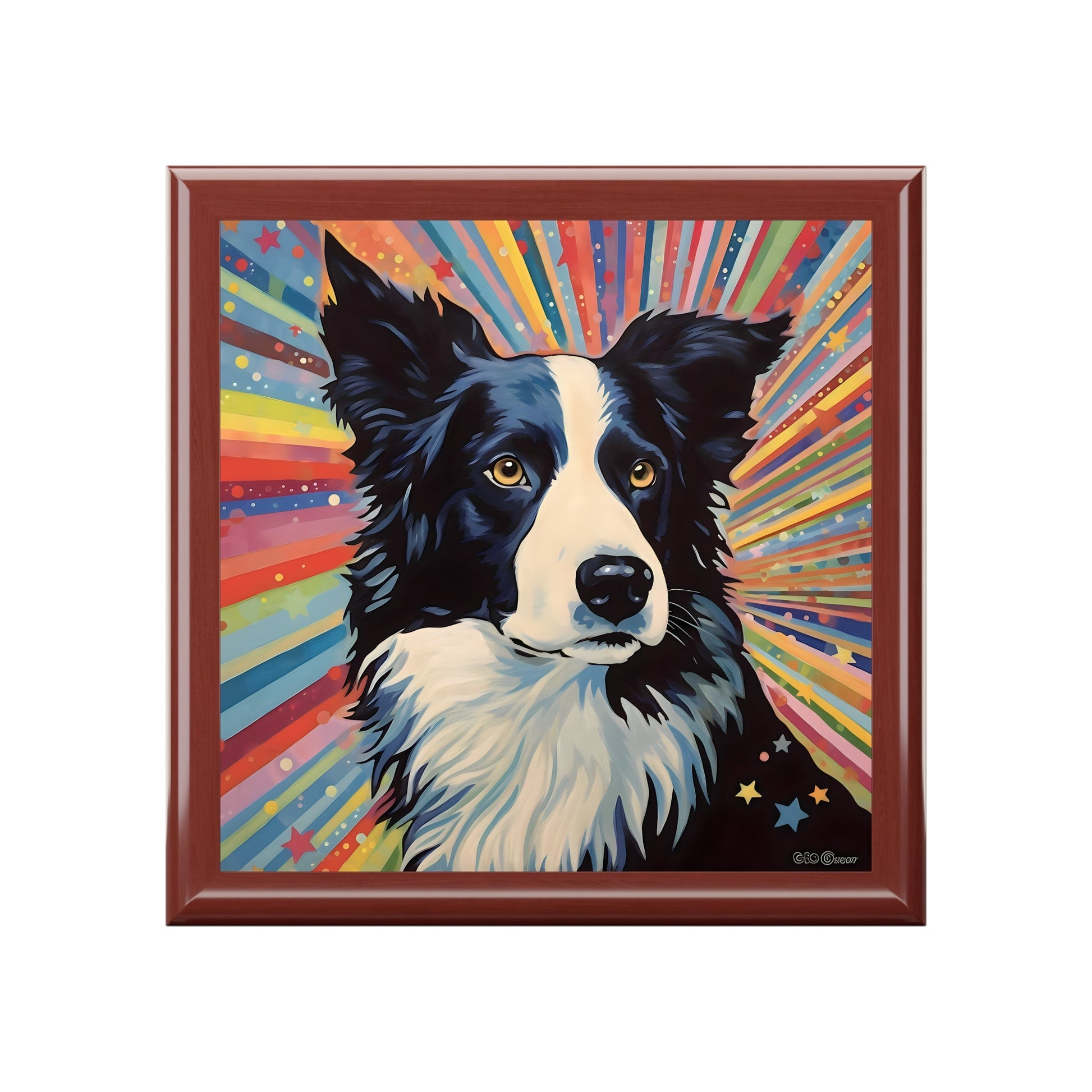 Border Collie Jewelry Keepsake Box