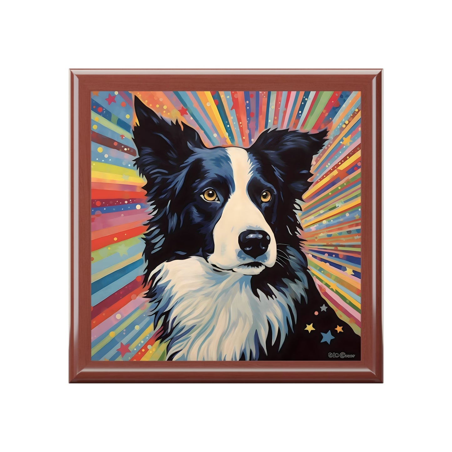 Border Collie Jewelry Keepsake Box