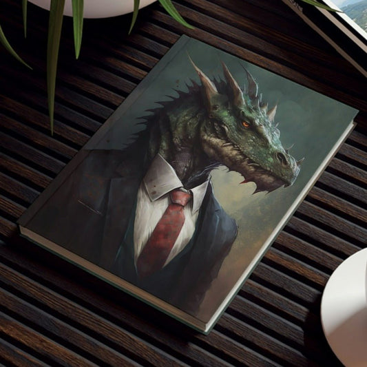 Boss Dragon Portrait Hard Backed Journal