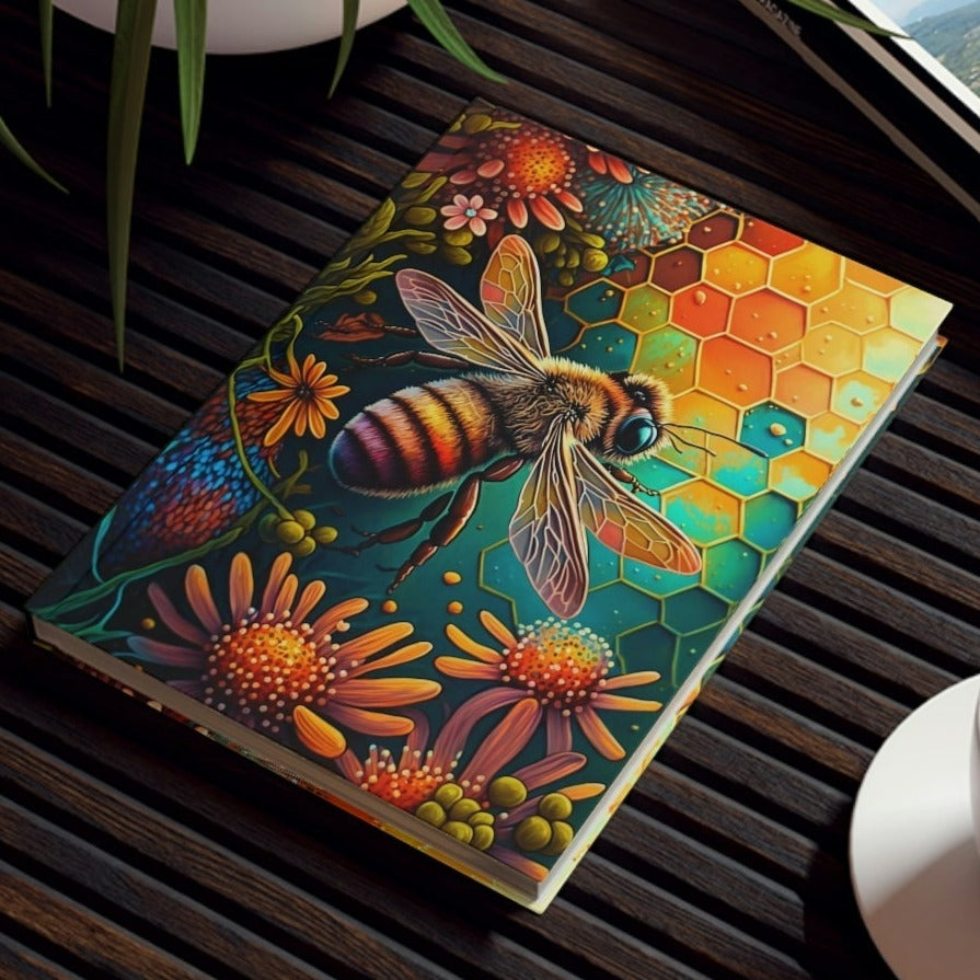 Bright Bee Hard Backed Journal