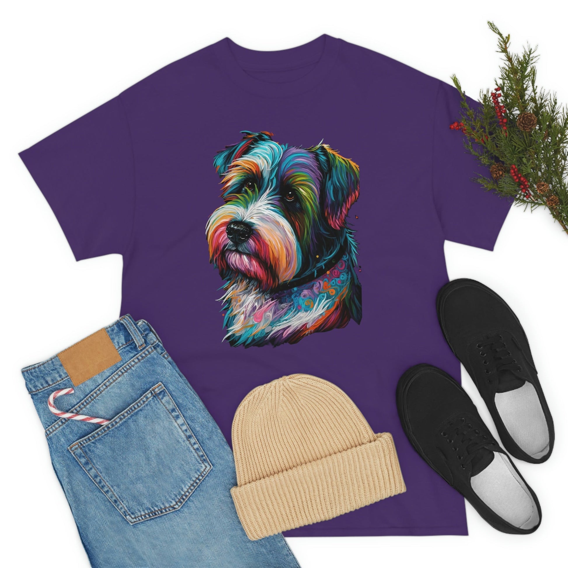 Bright Biewer Terrier Heavy Cotton T-Shirt